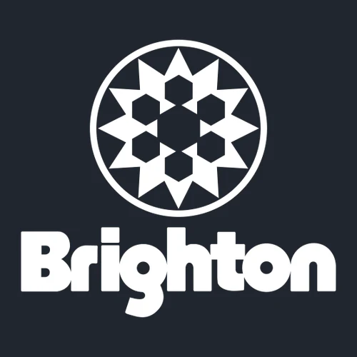 Brighton Adult T-Shirt White Chest and Back Logo Midnight Navy - Image 3