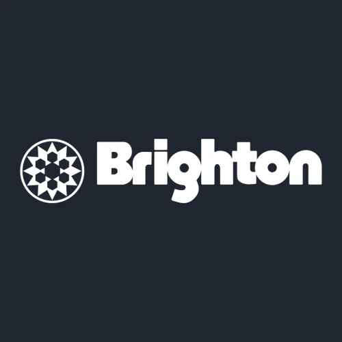Brighton Adult T-Shirt White Chest and Back Logo Midnight Navy - Image 5