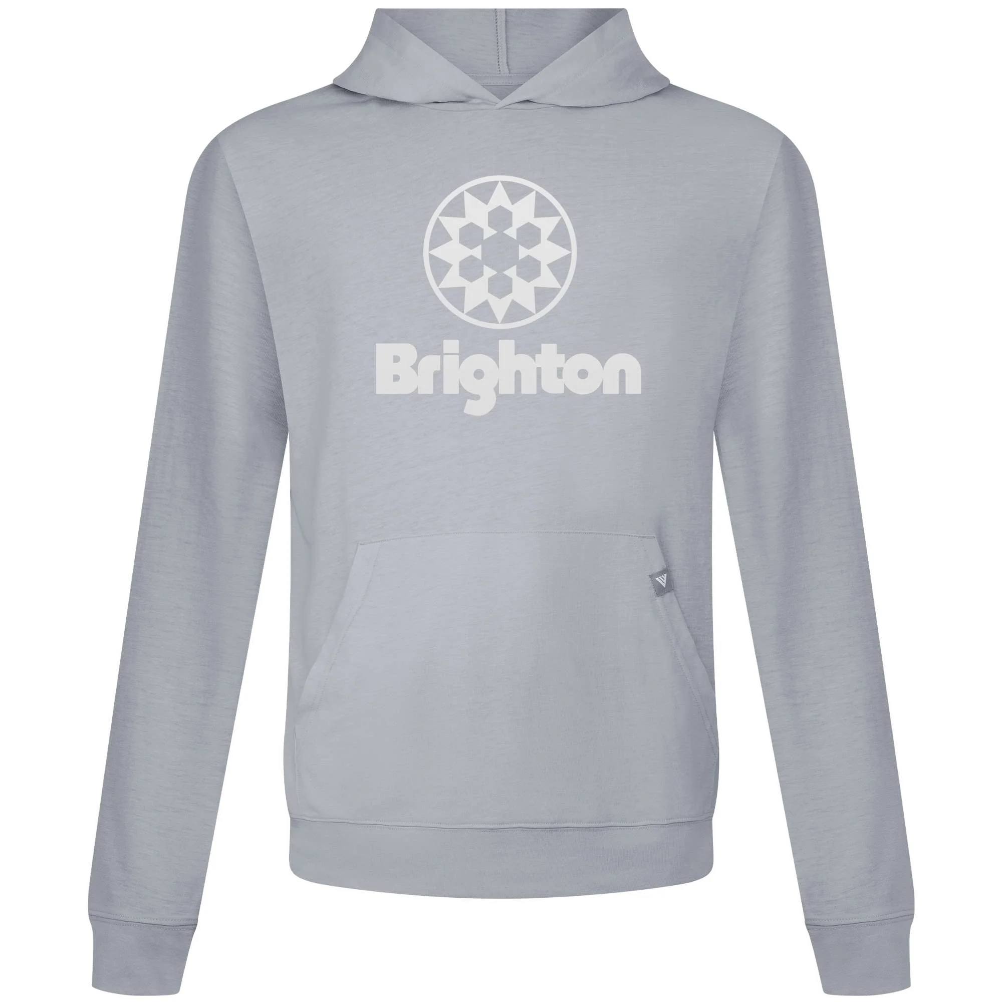 Brighton Men's Lightweight Tech Hoody White Chest Logo