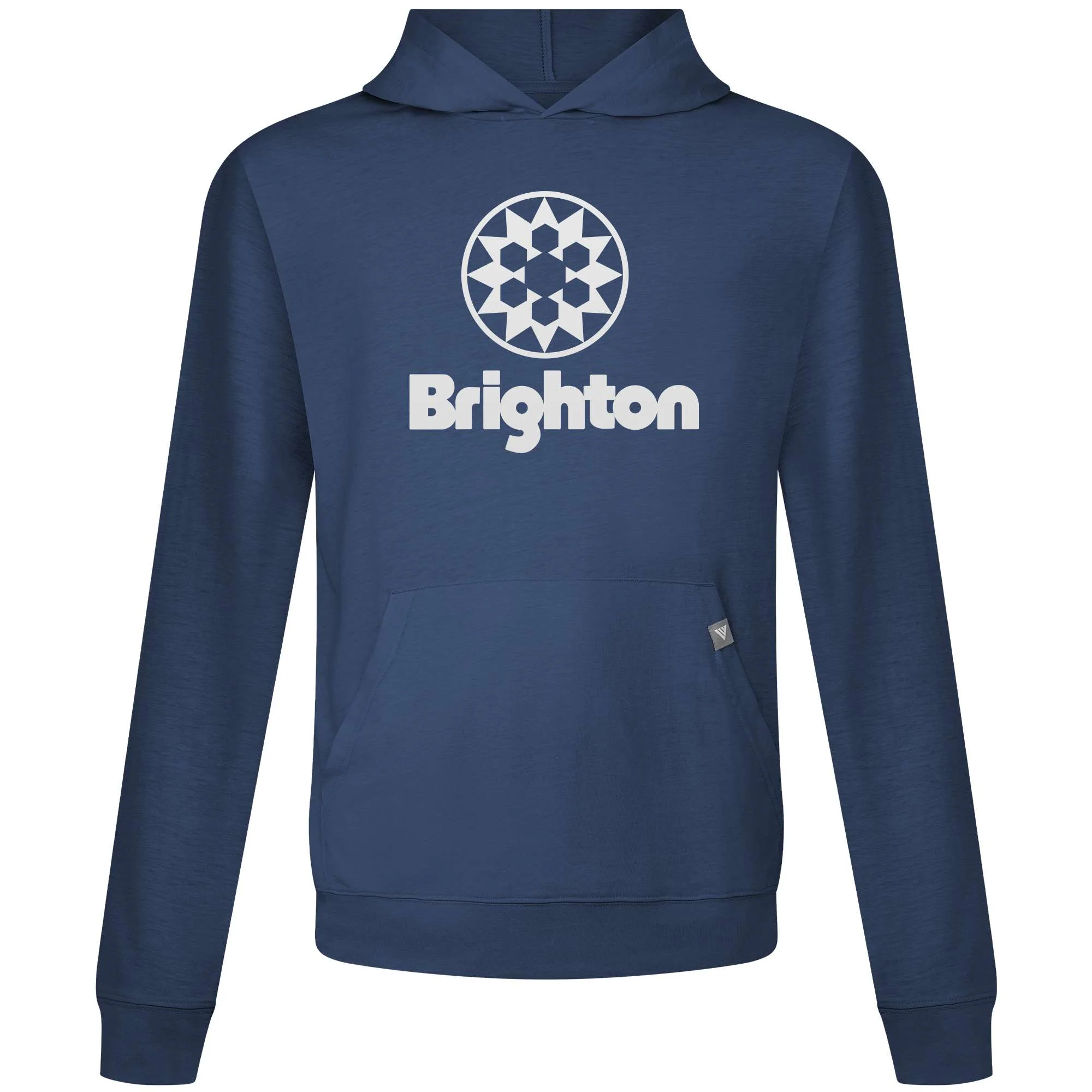 Brighton Men's Lightweight Tech Hoody White Chest Logo - Image 5