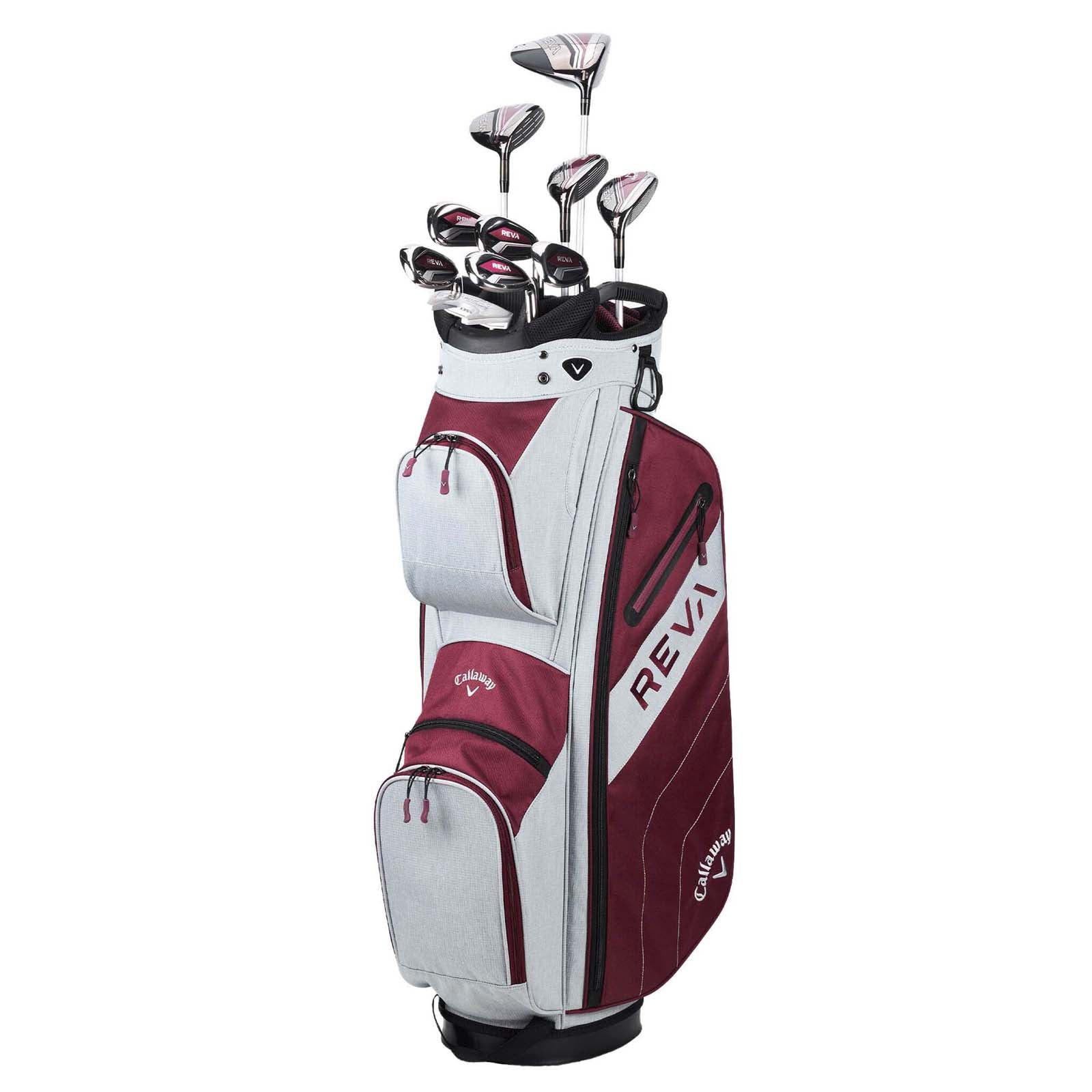 Callaway Women's REVA Eggplant 11-Piece Complete Set with Cart Bag