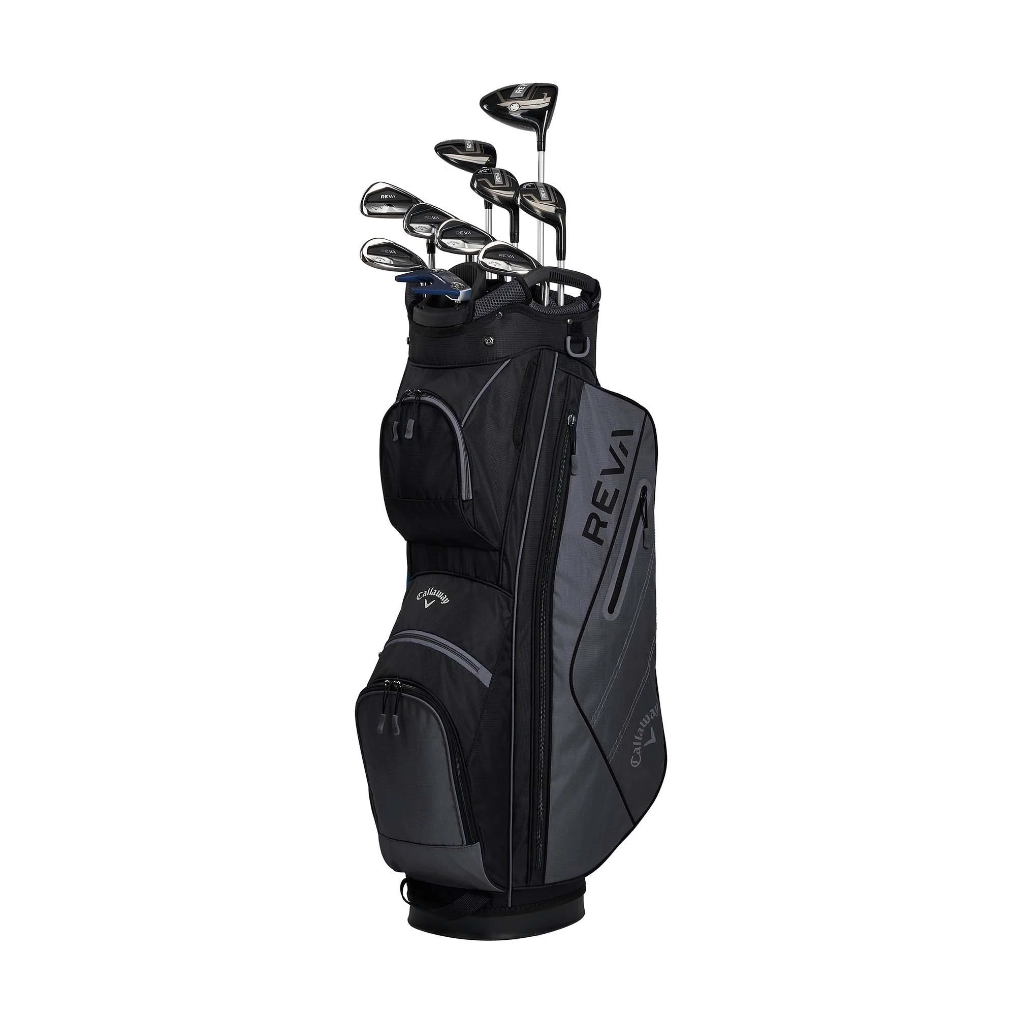 Callaway Women's Short REVA Black 11-Piece Complete Set with Cart Bag