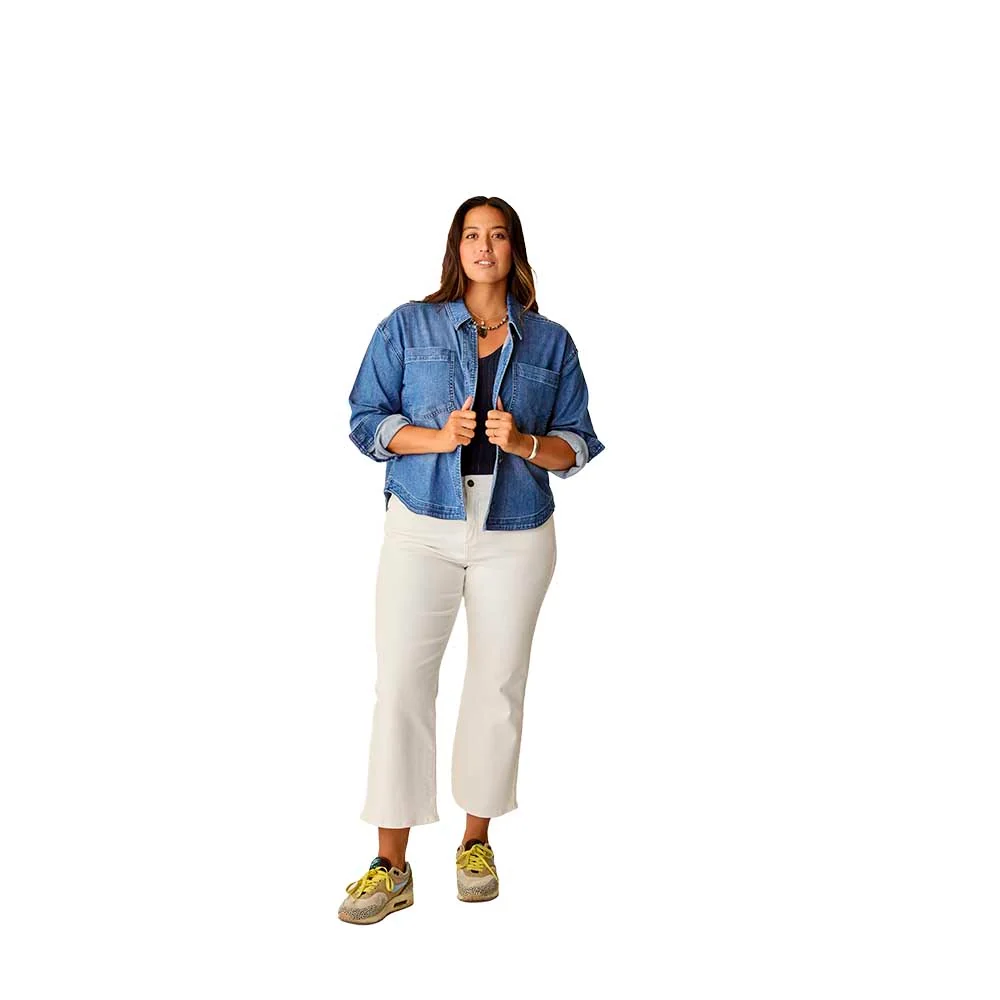 Carve Designs Women's Flora Denim Shacket - Image 4