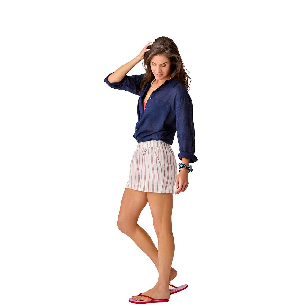 Carve Designs Women's Hellie Linen Shorts - Image 5