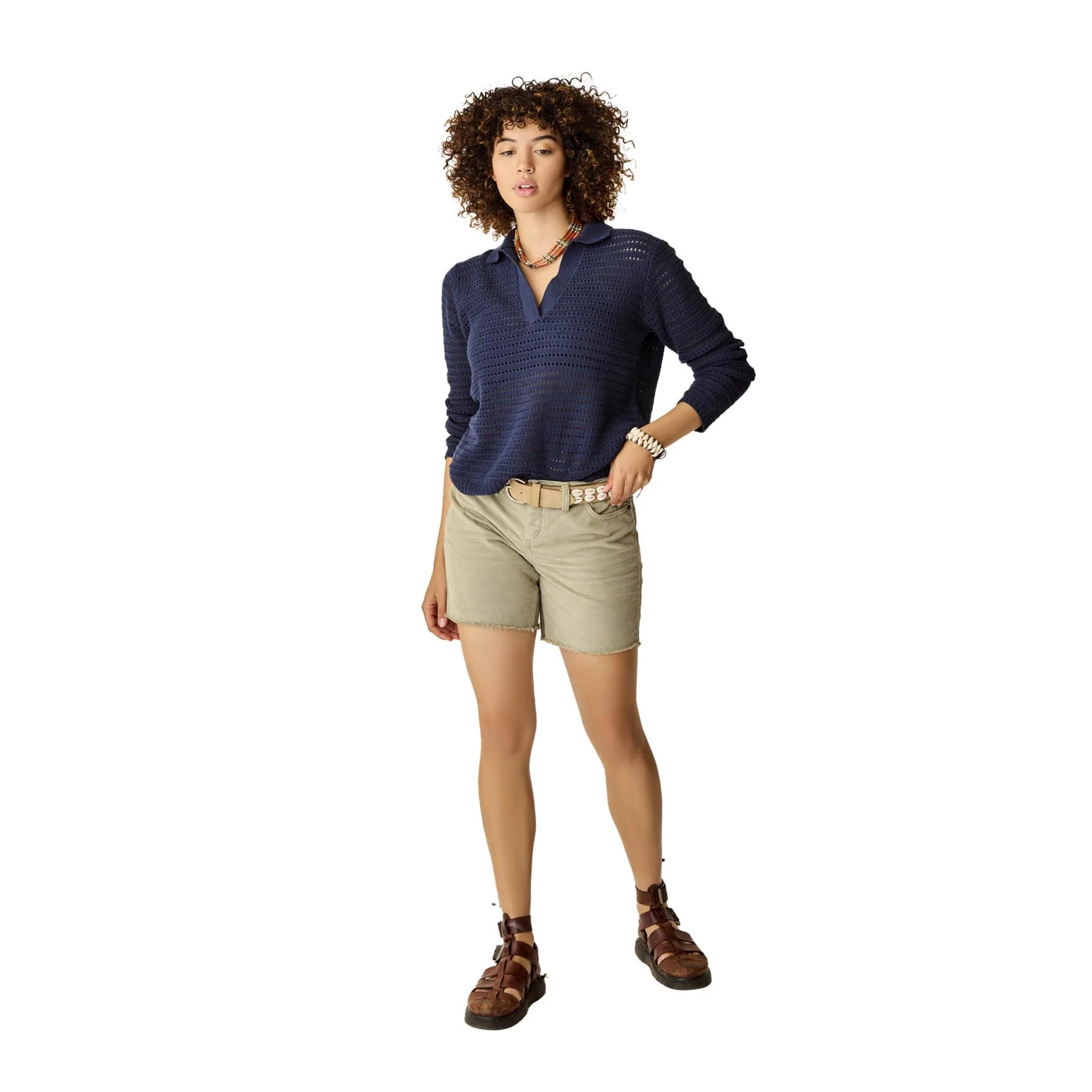 Carve Designs Women's Morgan Polo Sweater - Image 2