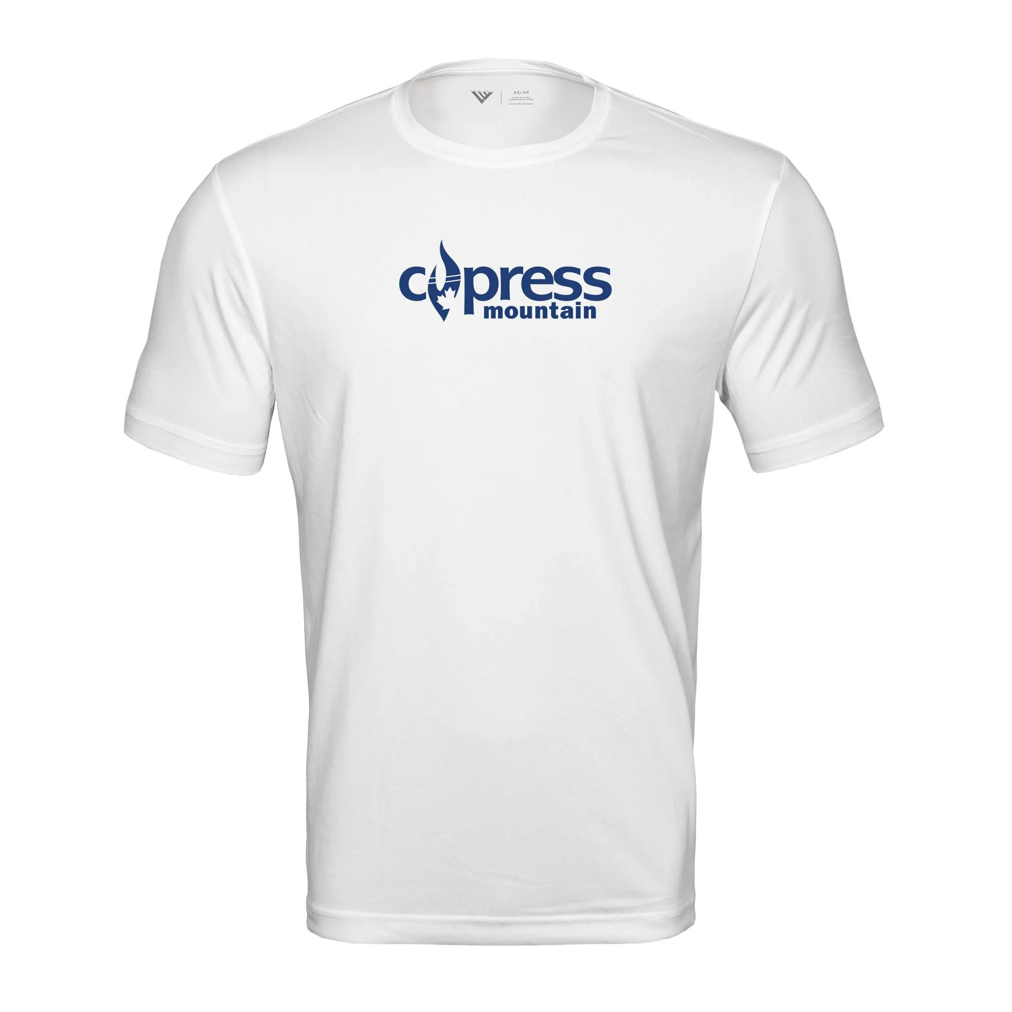 Cypress Tech T-Shirt Blue Chest Logo - Image 2