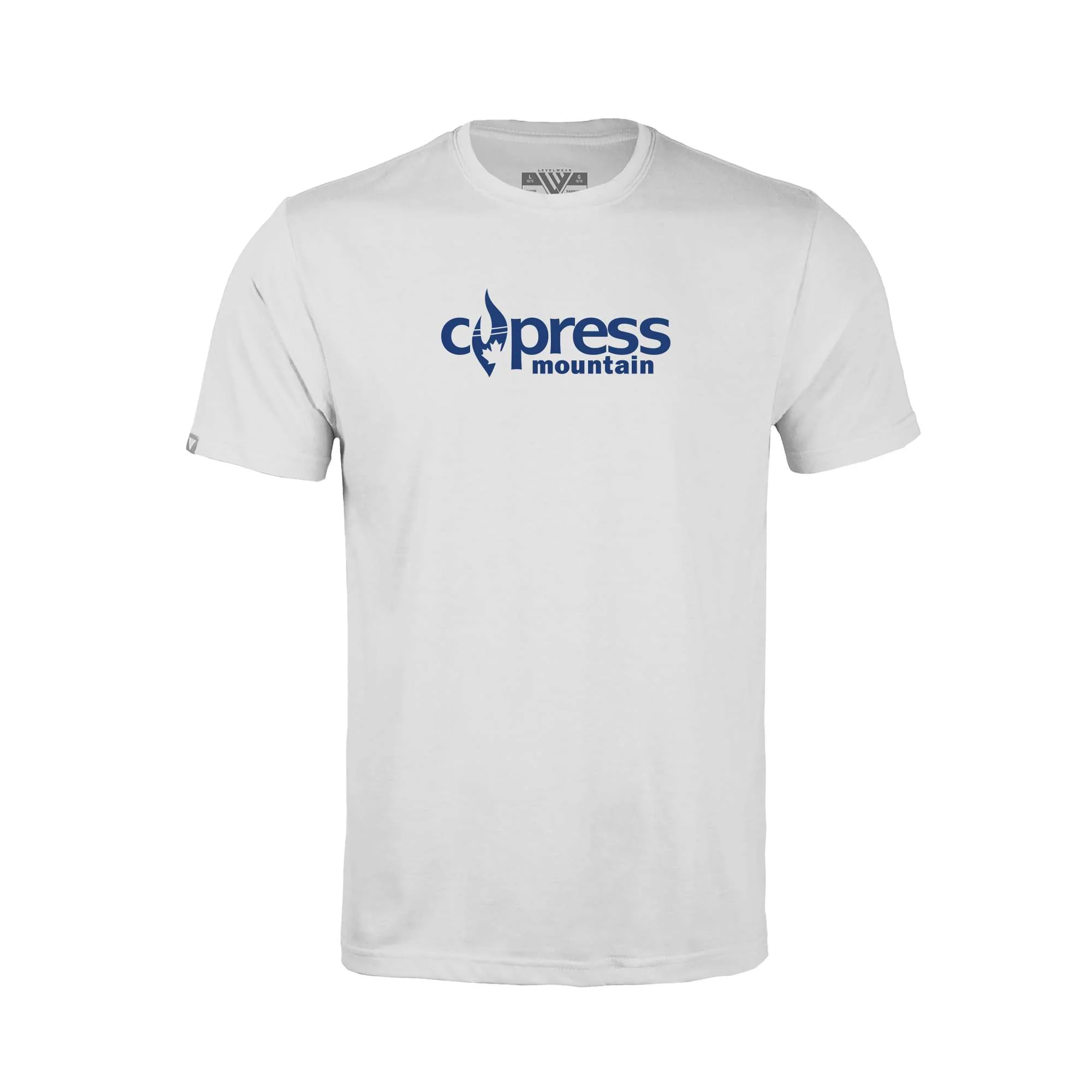 Cypress Kid's Classic T-Shirt Blue Chest Logo - Image 3