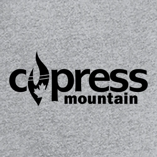 Cypress Adult Long Sleeve Black Chest Logo Heather Grey - Image 2