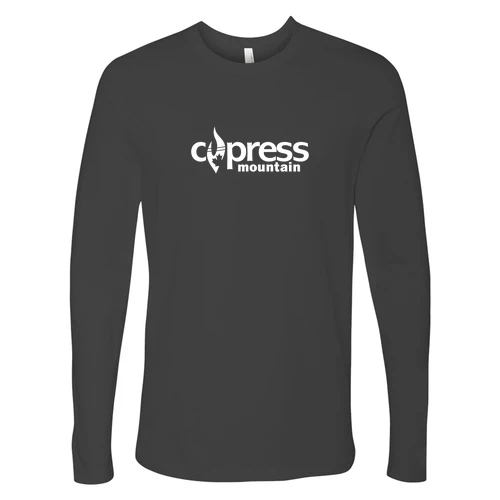 Cypress Adult Long Sleeve White Chest Logo Heavy Metal