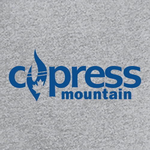 Cypress Adult T-Shirt Blue Chest and Back Logo Heather Grey - Image 5