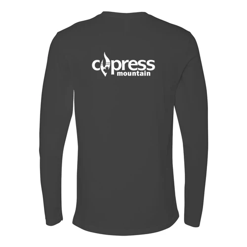 Cypress Adult Long Sleeve White Chest and Back Logo Heavy Metal - Image 4