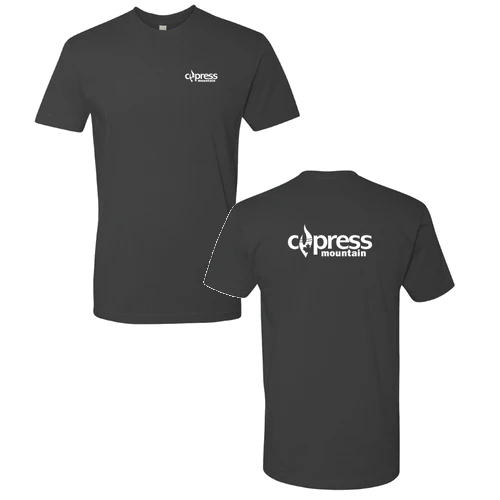 Cypress Adult T-Shirt White Chest and Back Logo Heavy Metal