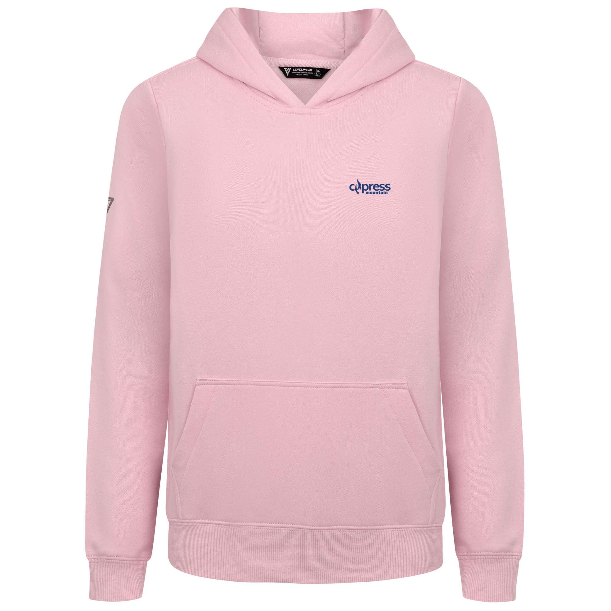 Cypress Kid's Hoody Blue Small Chest Logo - Image 2