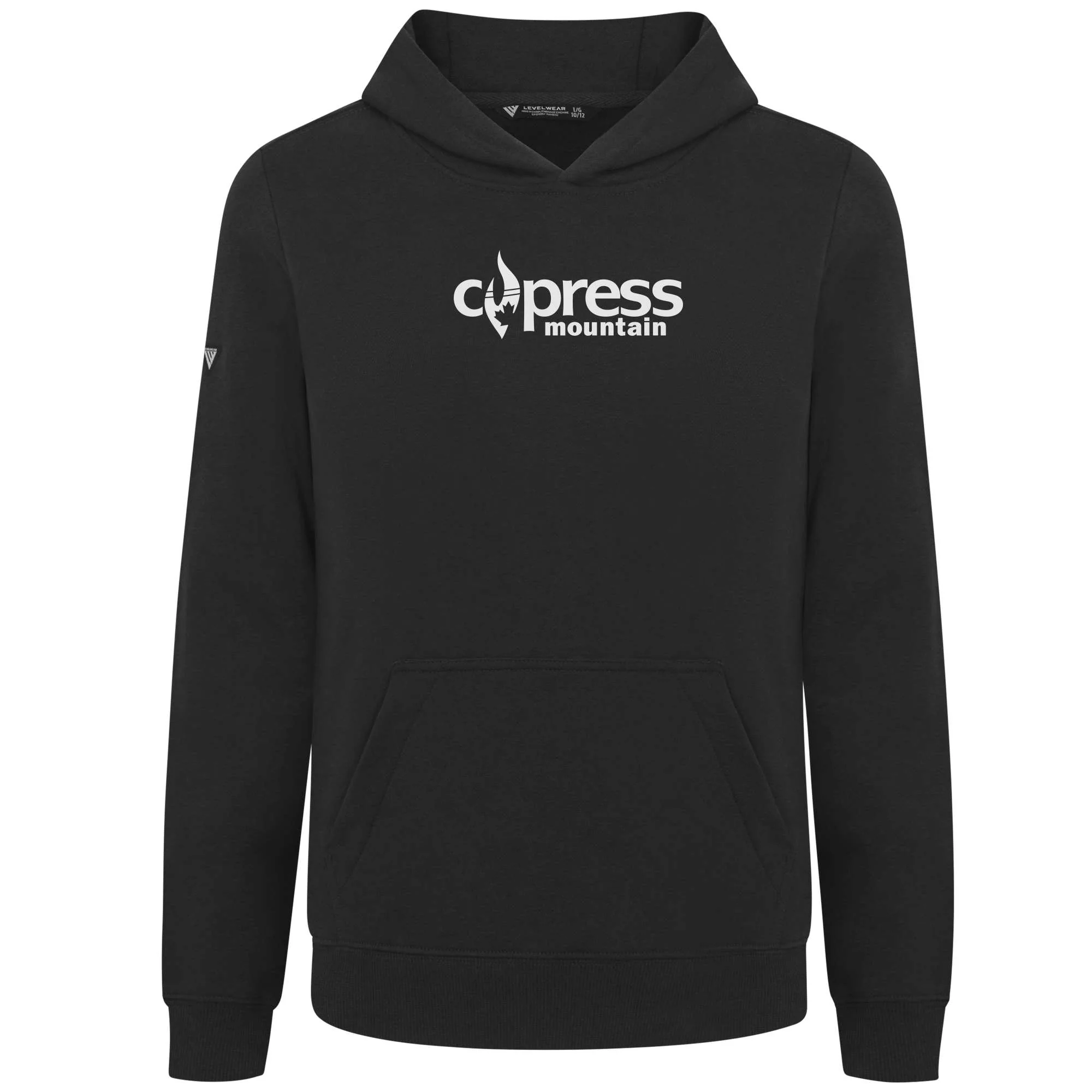 Cypress Kid's Hoody White Chest Logo - Image 2