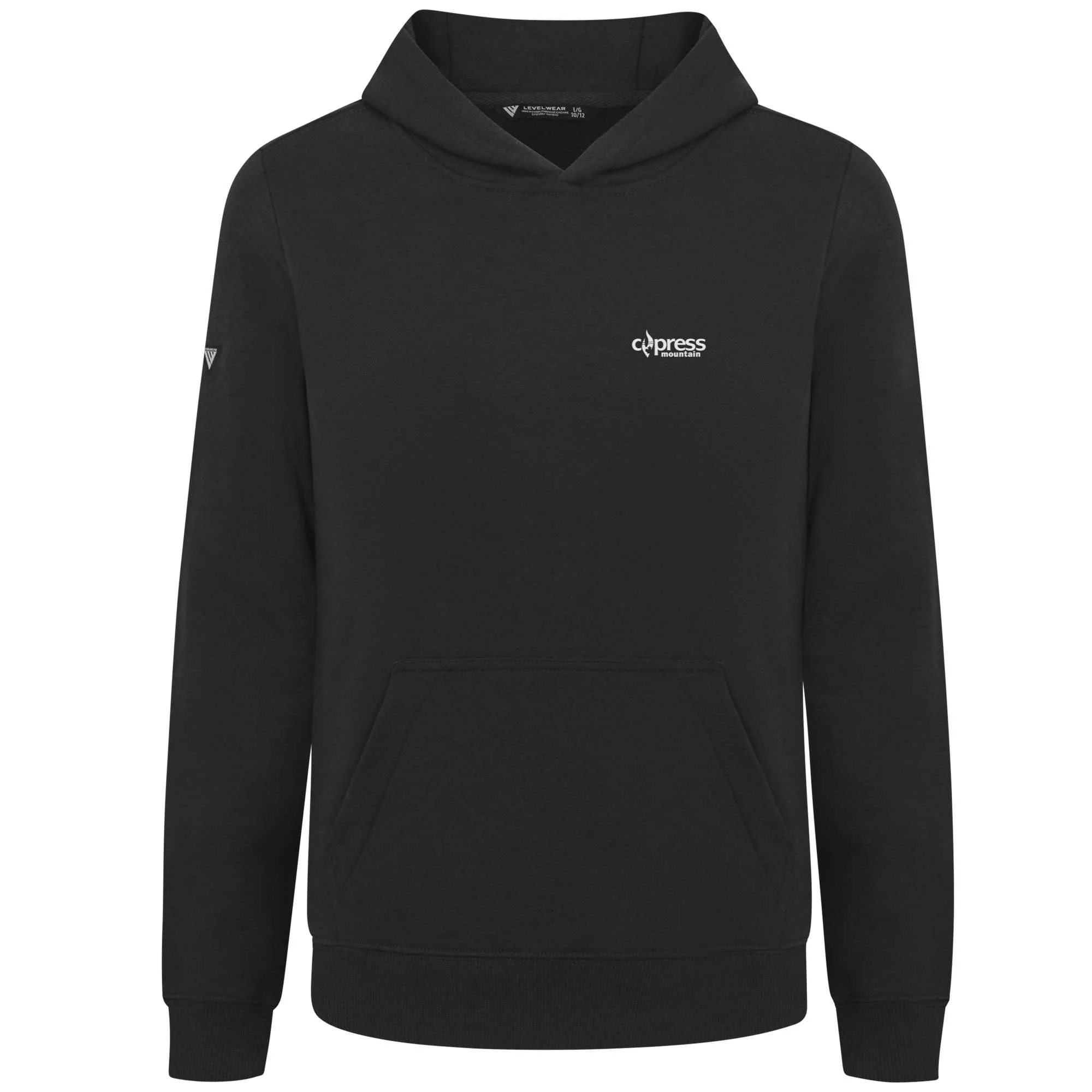 Cypress Kid's Hoody White Small Chest Logo - Image 2