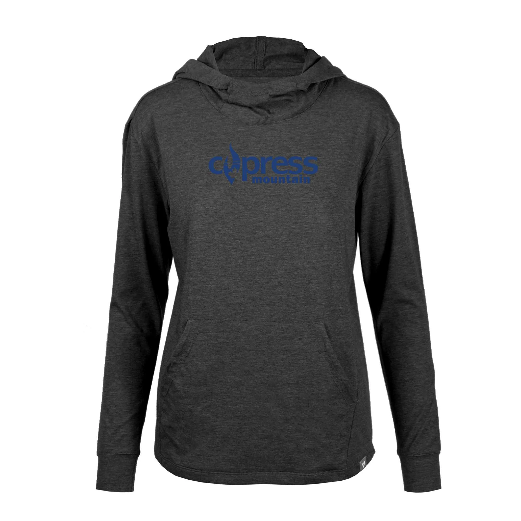 Cypress Women's Lightweight Tech Hoody Blue Chest Logo - Image 2