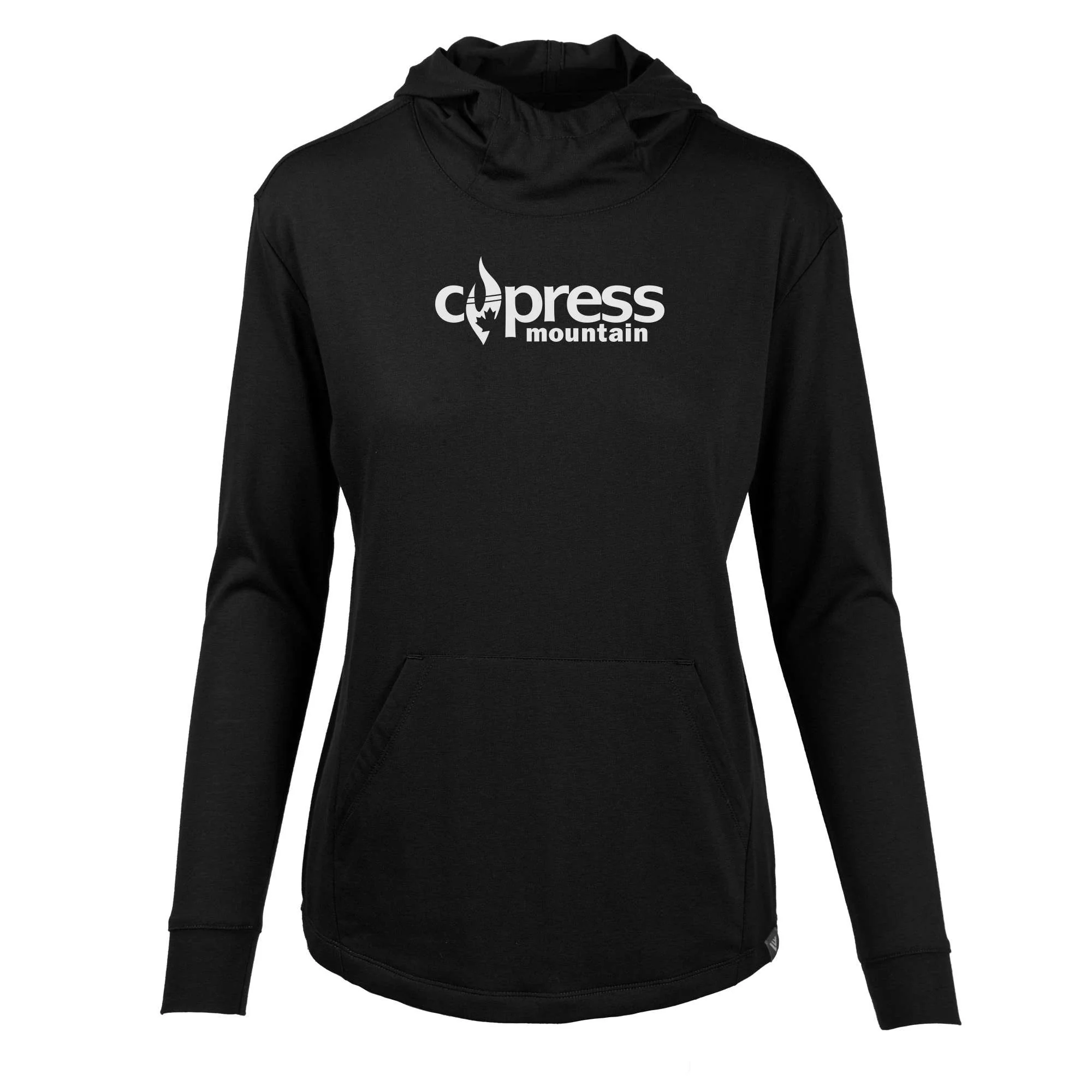 Cypress Women's Lightweight Tech Hoody White Chest Logo