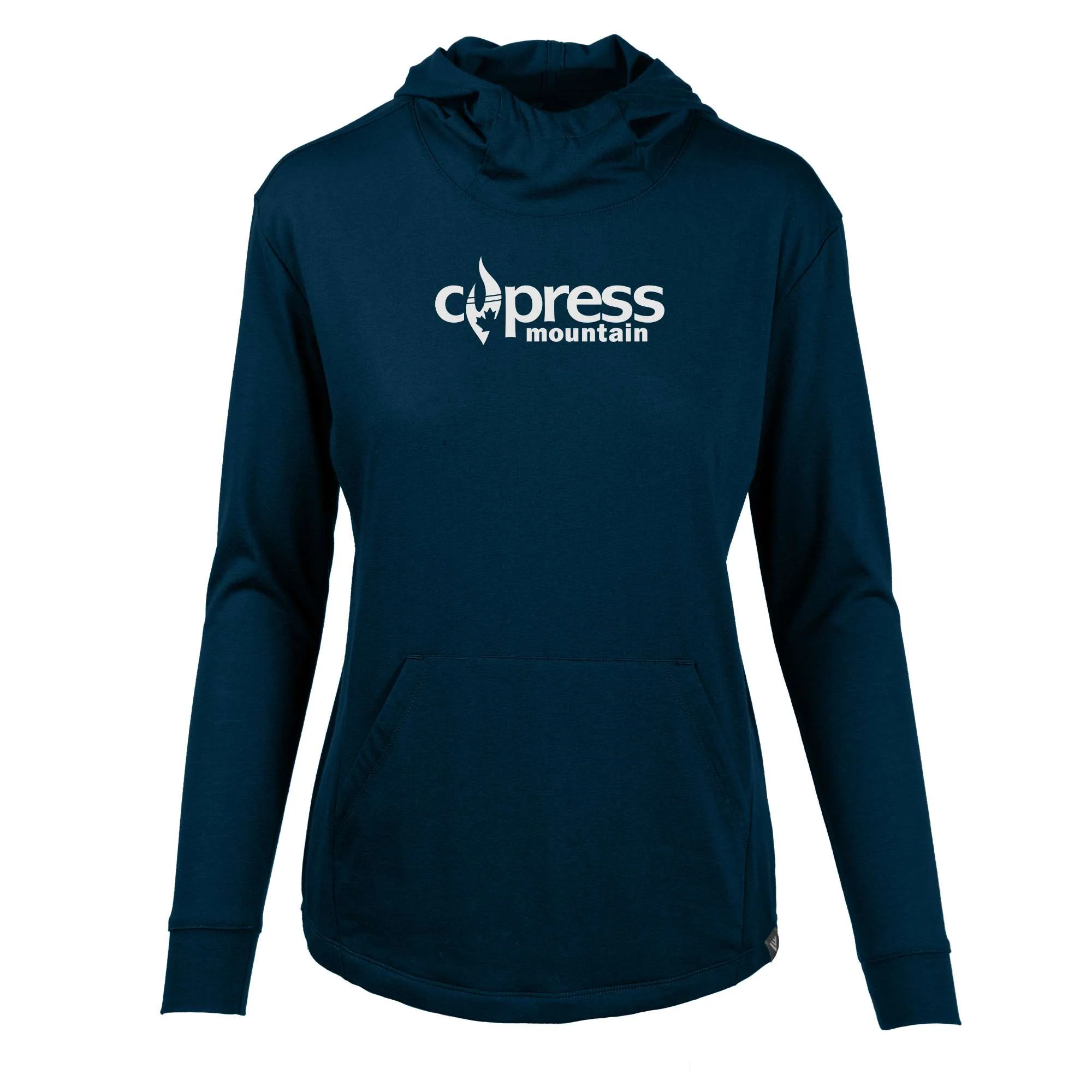 Cypress Women's Lightweight Tech Hoody White Chest Logo - Image 2