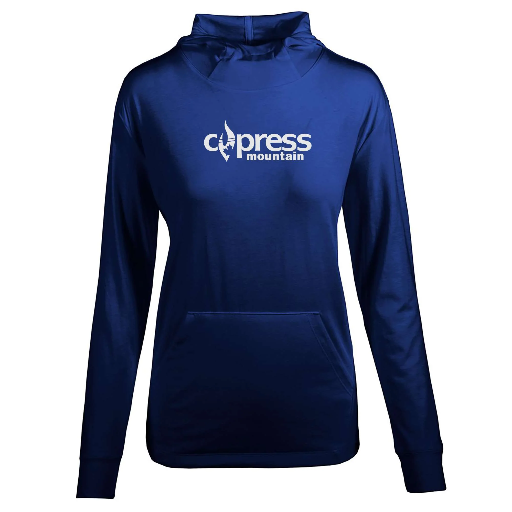 Cypress Women's Lightweight Tech Hoody White Chest Logo - Image 3
