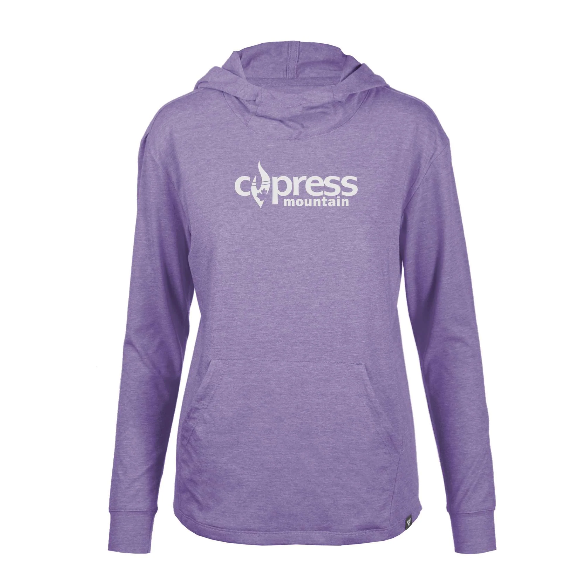 Cypress Women's Lightweight Tech Hoody White Chest Logo - Image 4