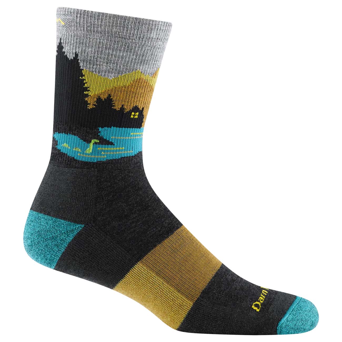 Darn Tough Men's Close Encounters Micro Crew Midweight Hiking Socks With Cushion