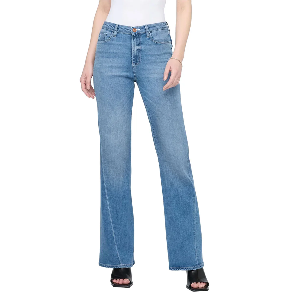DUER Women's No Sweat Denim High Rise Wide Pants 32in