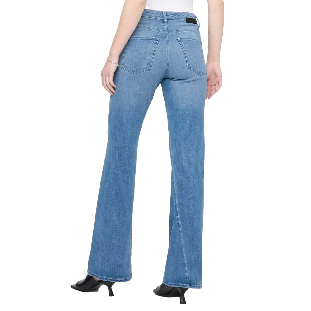 DUER Women's No Sweat Denim High Rise Wide Pants 32in - Image 3