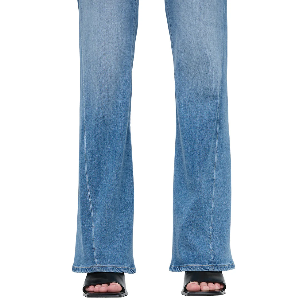 DUER Women's No Sweat Denim High Rise Wide Pants 32in - Image 4
