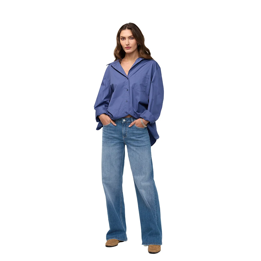 DUER Women's Performance Denim+ Mid Rise Loose Straight Pants - Image 5
