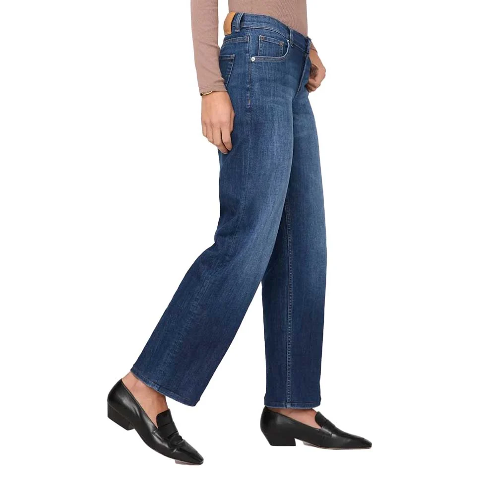 DUER Women's Performance Denim Mid Rise Straight Pants 30in - Image 2