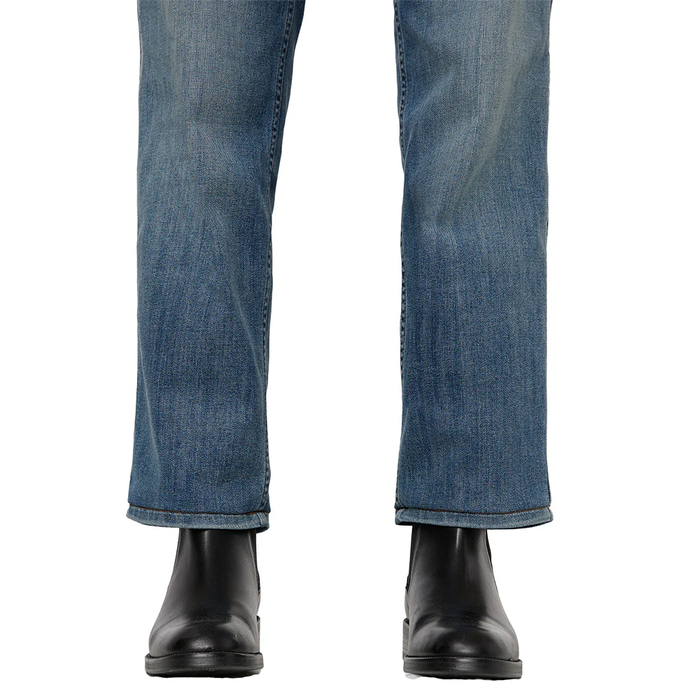 DUER Women's Performance Denim Mid Rise Straight Pants 30in - Image 4