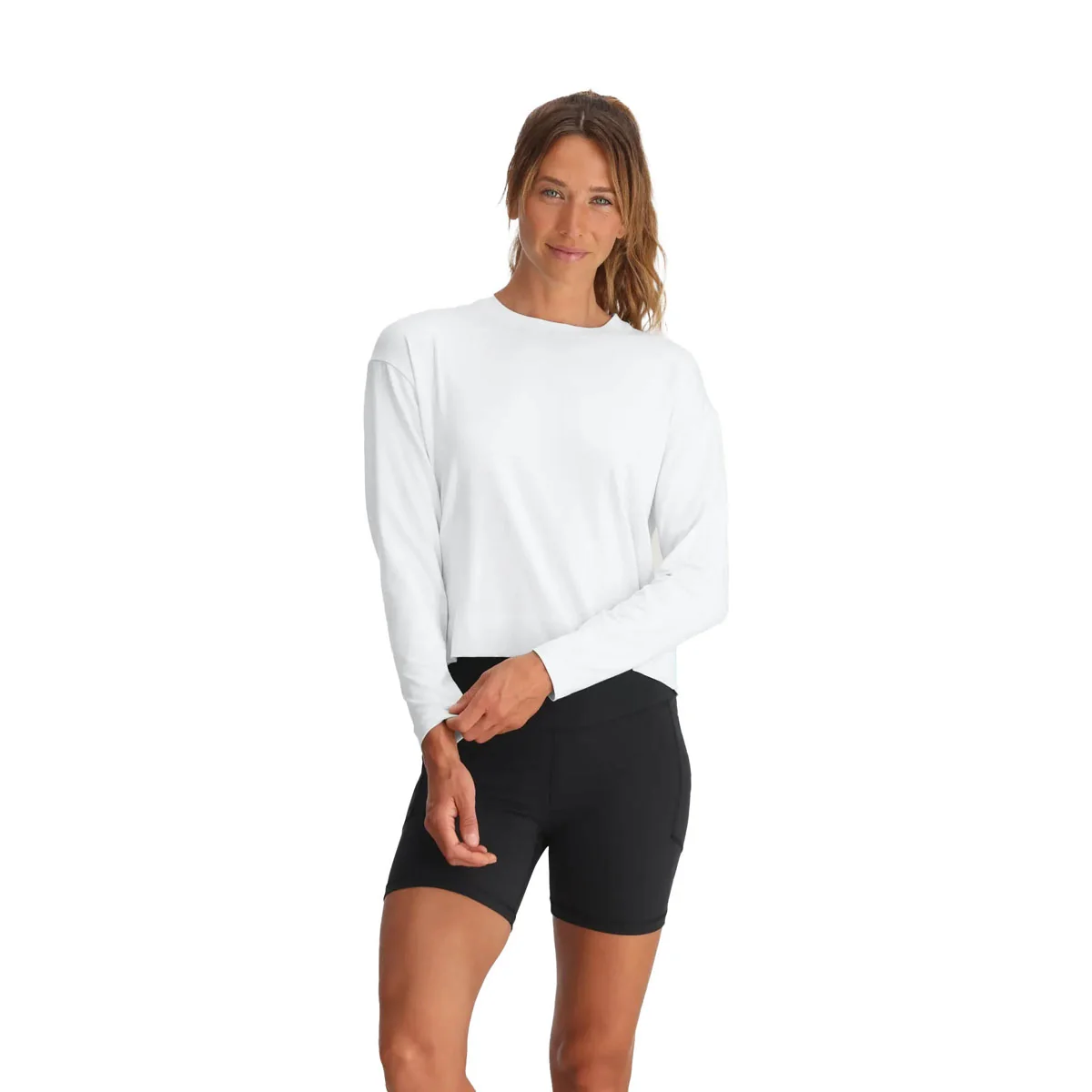 Free Fly Women's Bamboo Shade Crossover Long Sleeve - Image 11