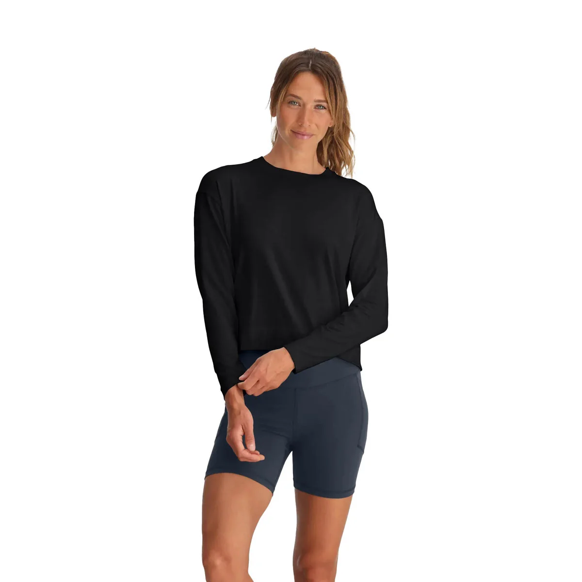 Free Fly Women's Bamboo Shade Crossover Long Sleeve - Image 8