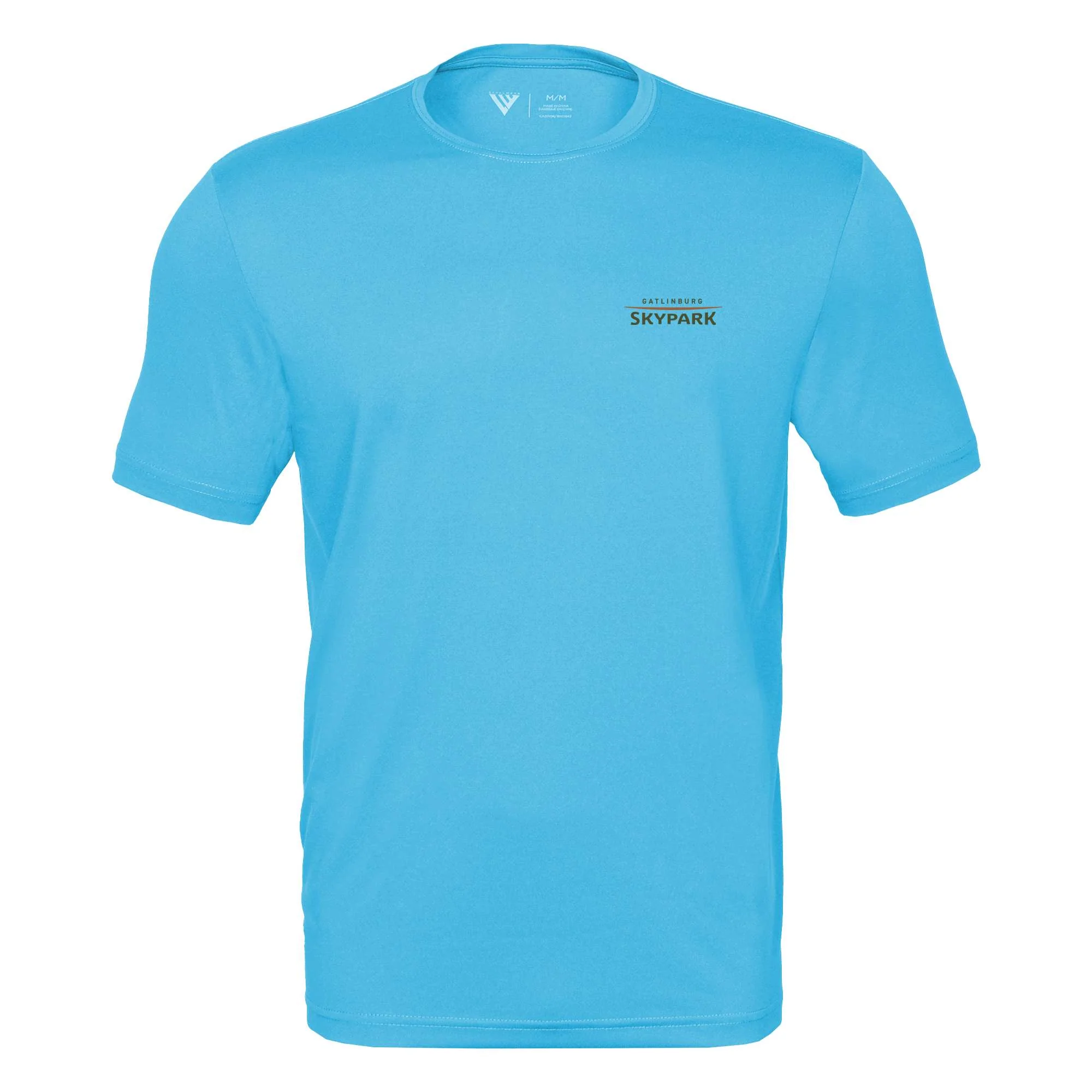 Gatlinburg SkyPark Tech T-Shirt Full Color Small Chest Logo