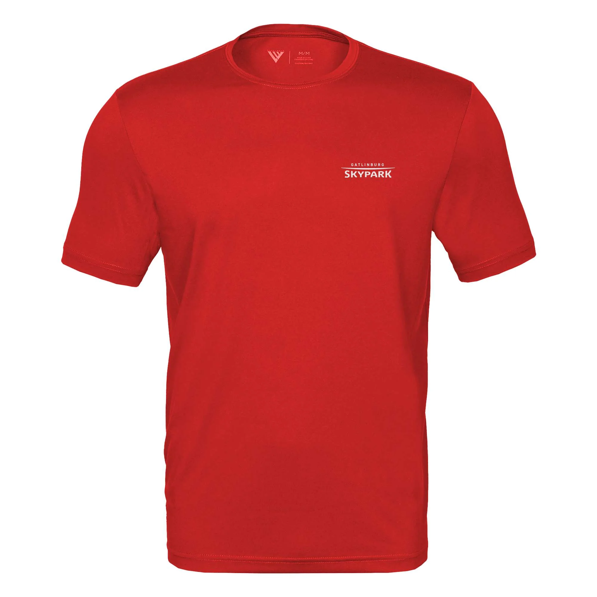 Gatlinburg SkyPark Tech T-Shirt White Small Chest Logo - Image 3