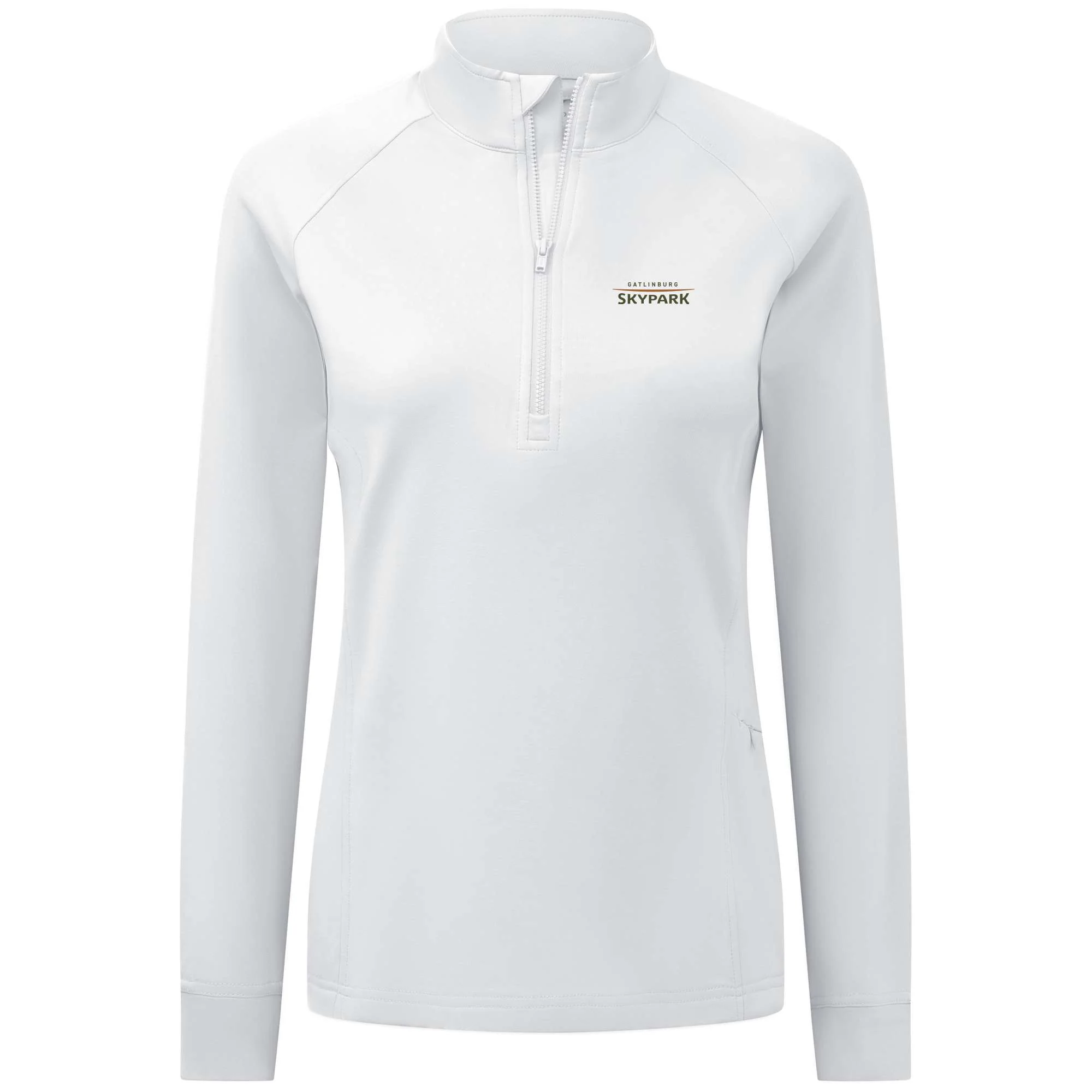 Gatlinburg SkyPark Women's Midweight 1/4 Zip Full Color Small Chest Logo - Image 4