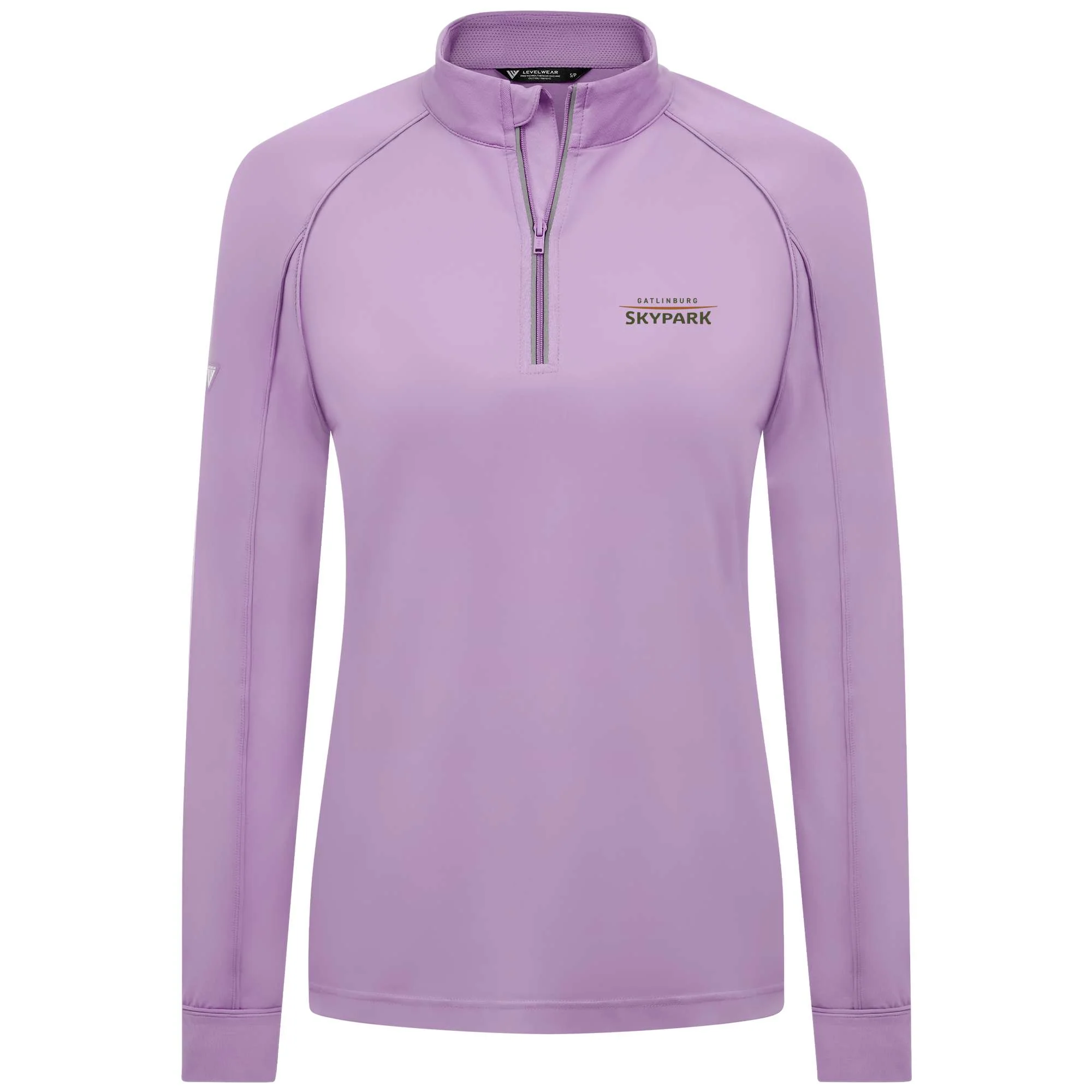 Gatlinburg SkyPark Women's Lightweight 1/4 Zip Full Color Small Chest Logo - Image 2