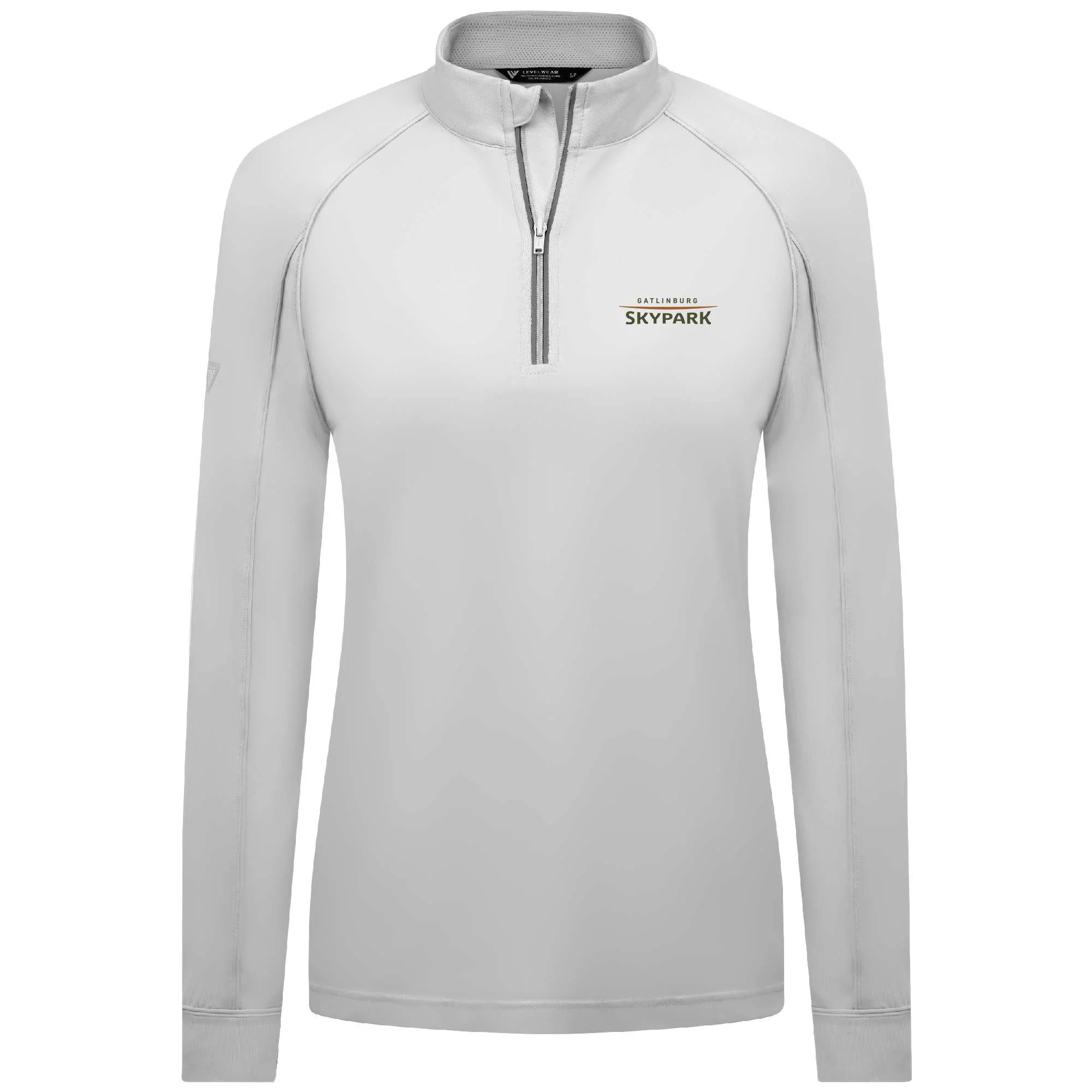 Gatlinburg SkyPark Women's Lightweight 1/4 Zip Full Color Small Chest Logo - Image 3