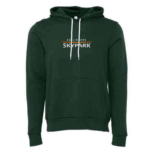 Gatlinburg SkyPark Adult Hoodie Full Color Chest Logo Forest