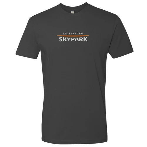 Gatlinburg SkyPark Adult T-Shirt Full Color Chest Logo Heavy Metal