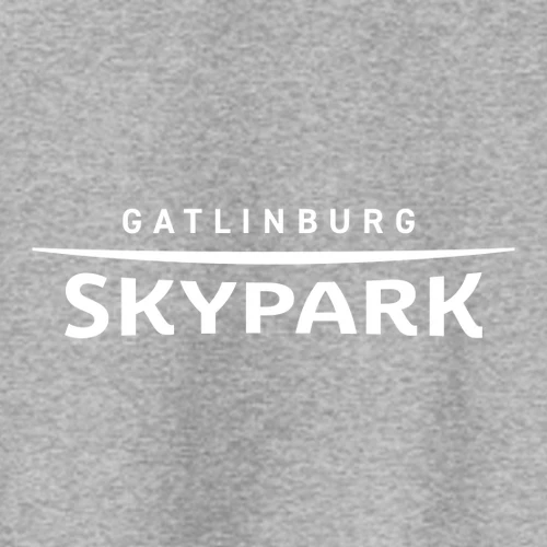 Gatlinburg SkyPark Adult Crewneck White Chest Logo Athletic Heather - Image 2