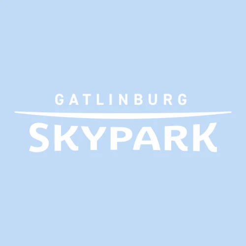 Gatlinburg SkyPark Adult T-Shirt White Chest and Back Logo Light Blue - Image 5