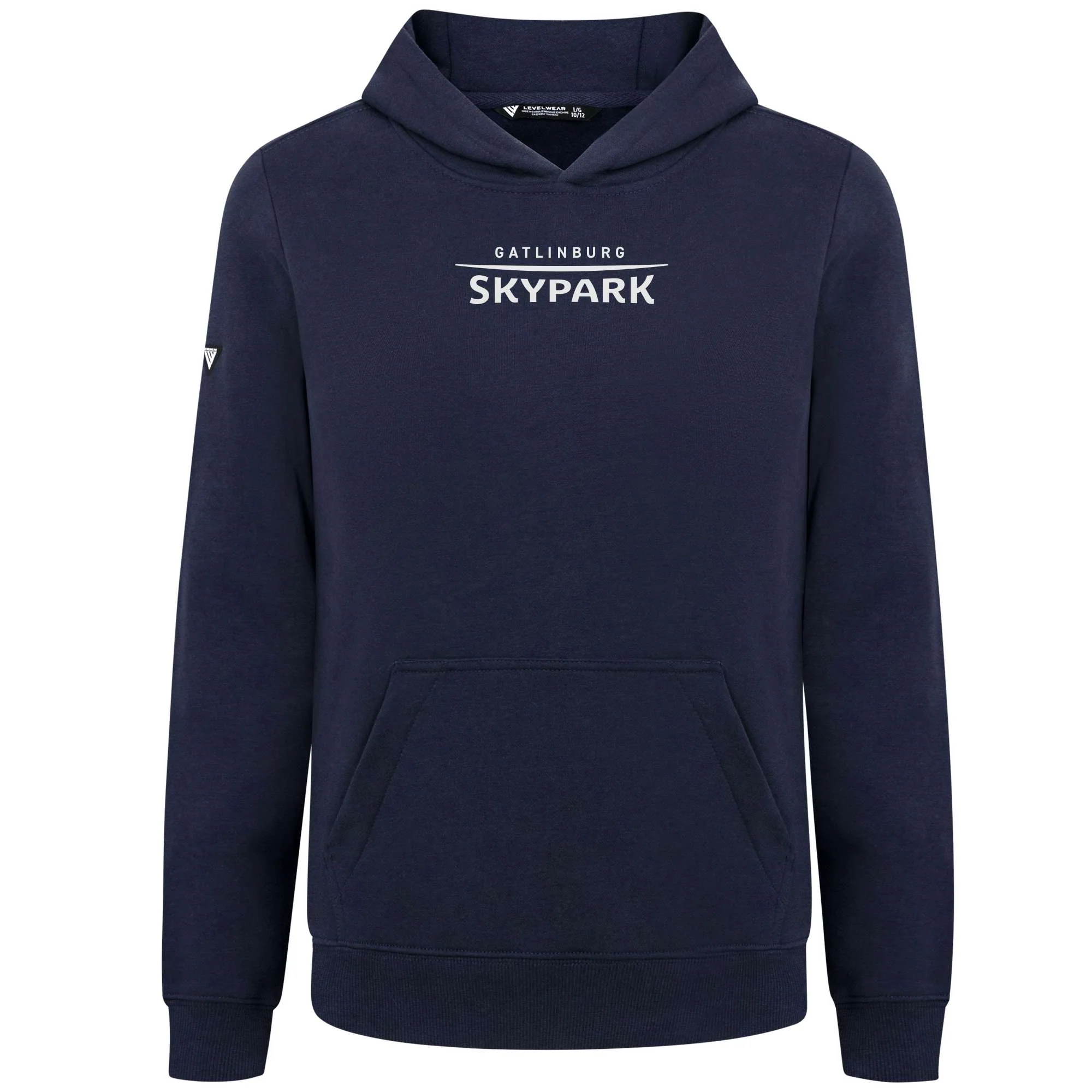 Gatlinburg SkyPark Kid's Hoody White Chest Logo - Image 2