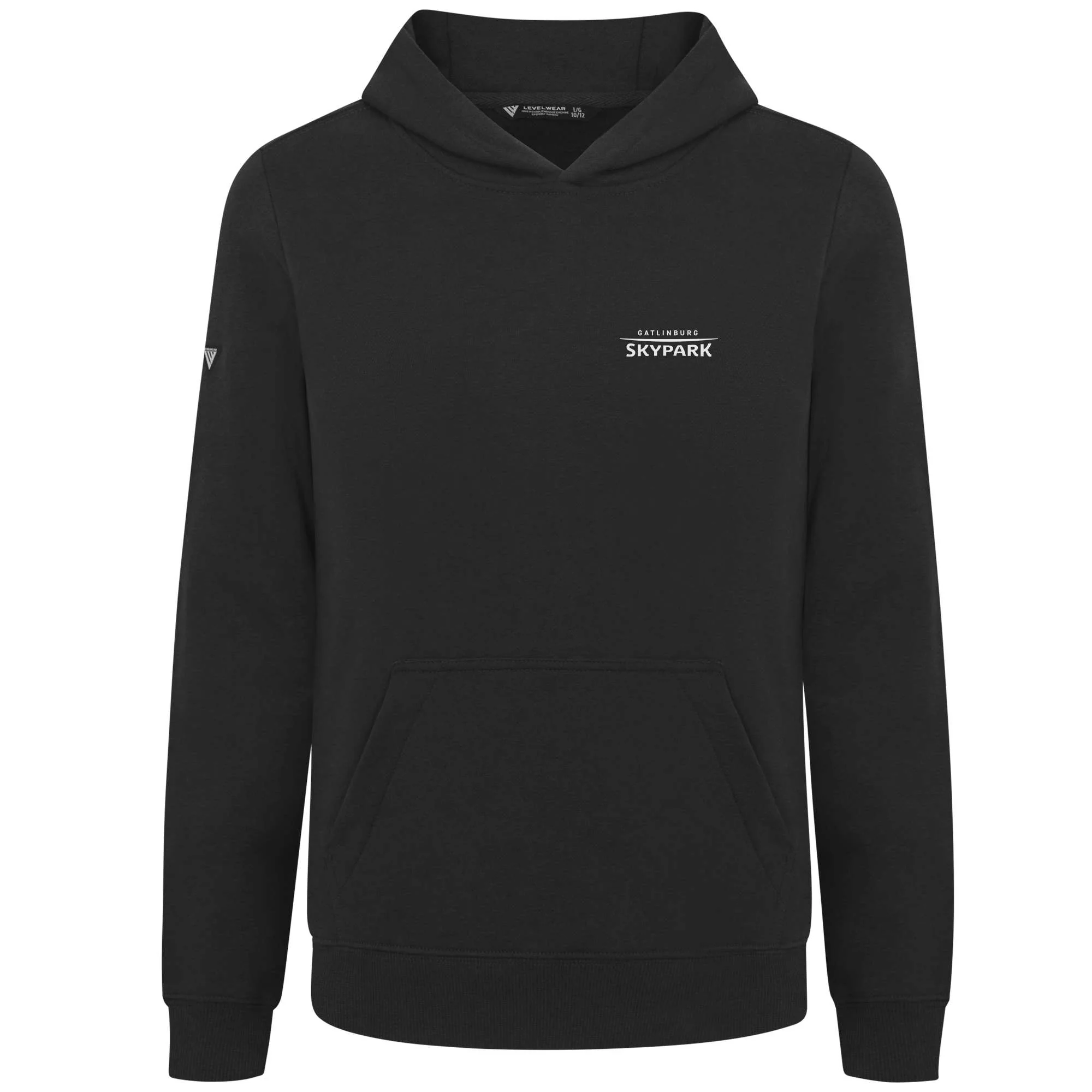 Gatlinburg SkyPark Kid's Hoody White Small Chest Logo - Image 2