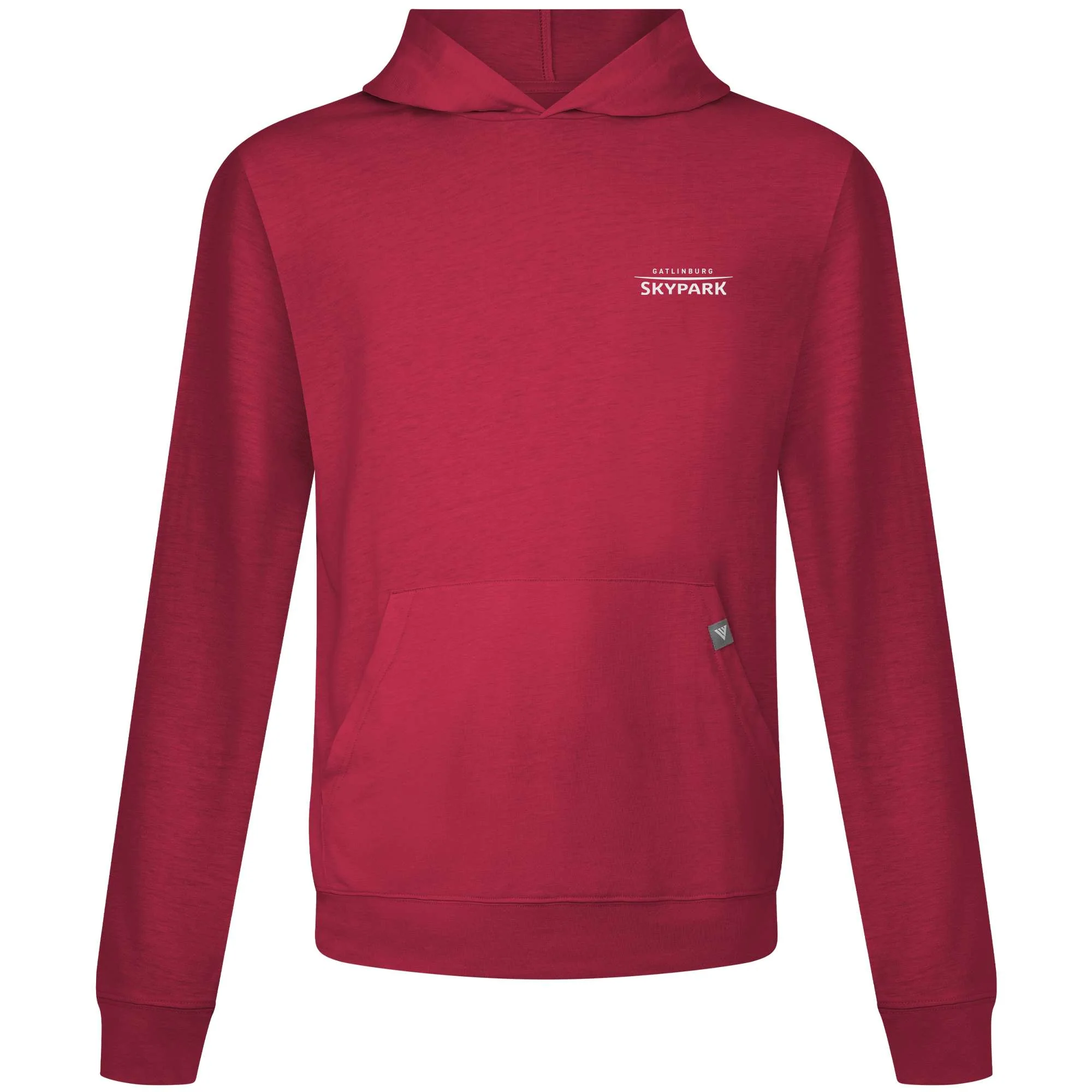 Gatlinburg SkyPark Men's Lightweight Tech Hoody White Small Chest Logo - Image 3