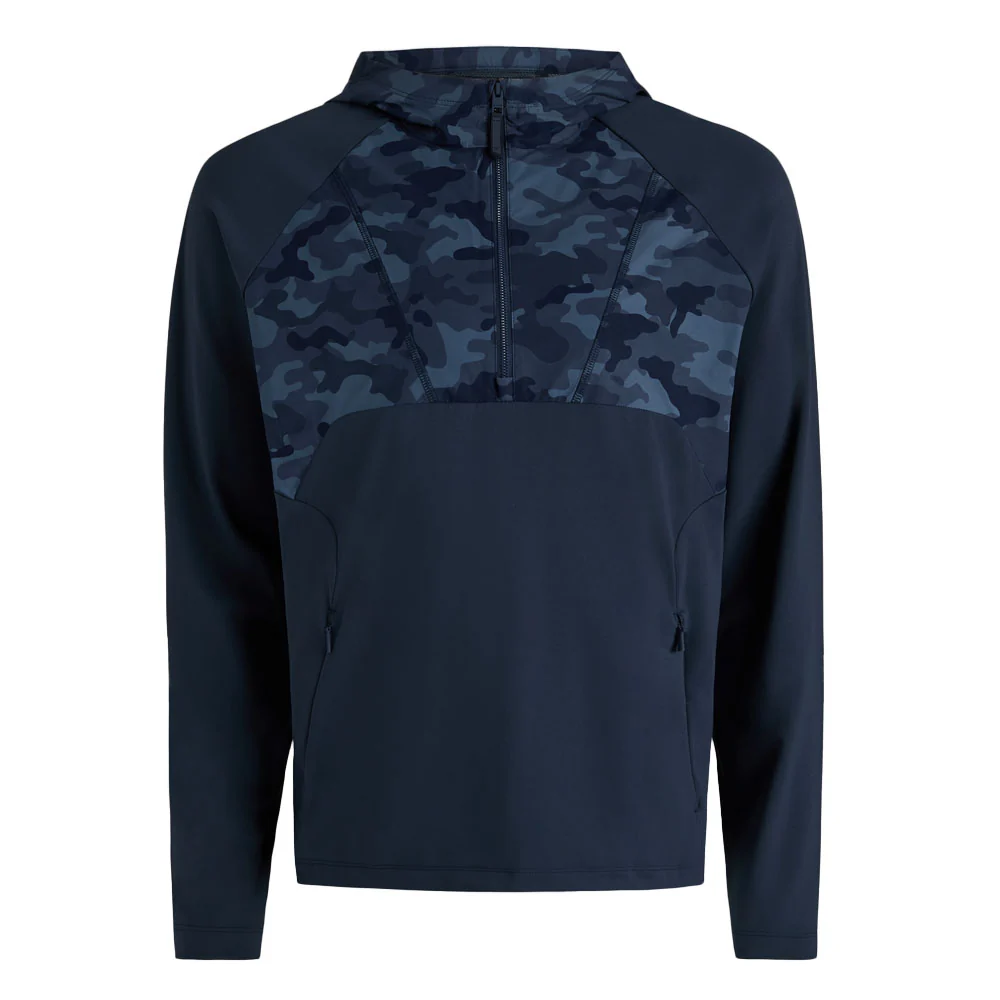 G/Fore Men's Hybrid Quarter Zip Hooded Pullover