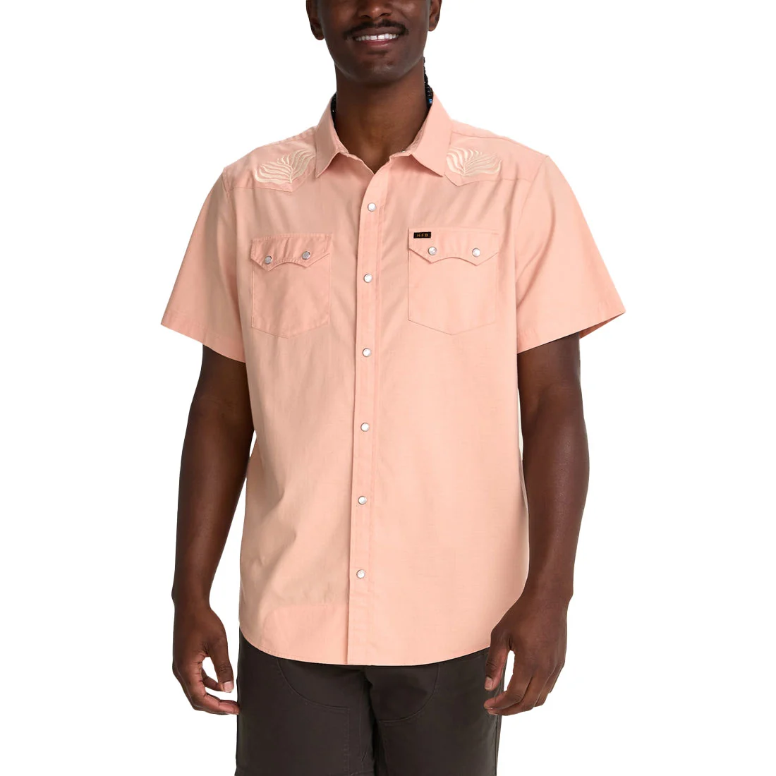 Howler Brothers Men's Crosscut Deluxe Shortsleeve Shirt - Seagrass - Image 2