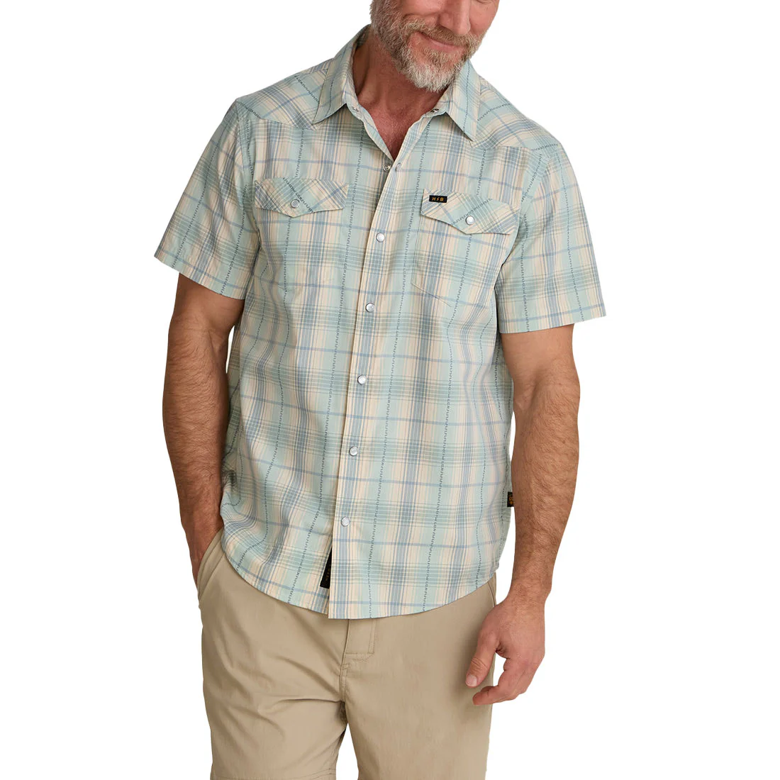 Howler Brothers Men's H Bar B Snapshirt - Prairie Plaid - Image 2
