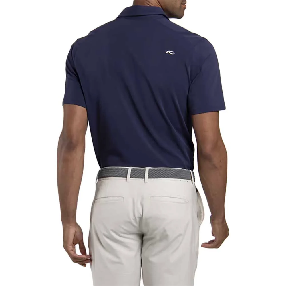 KJUS Men's Hollow Pima Stripe Short Sleeve Polo Golf Shirt - Image 2
