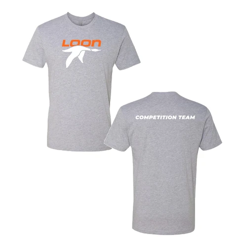 Loon Competition Team Adult T-Shirt Heather Grey